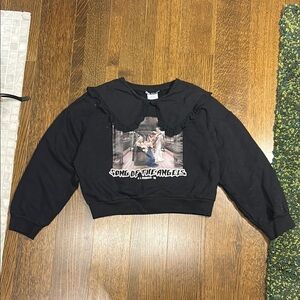 Zara “Song of the Angels” Graphic Crewneck Sweatshirt with Collar